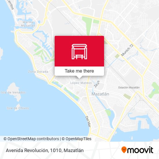 Mapa de Avenida Revolución, 1010
