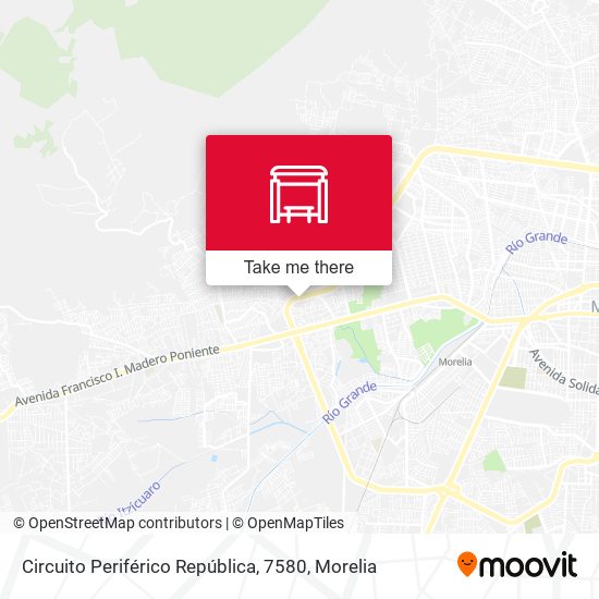 Mapa de Circuito Periférico República, 7580