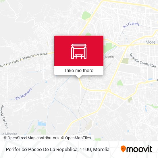 Periférico Paseo De La República, 1100 map