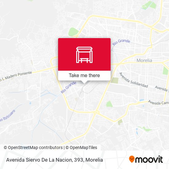 Mapa de Avenida Siervo De La Nacion, 393