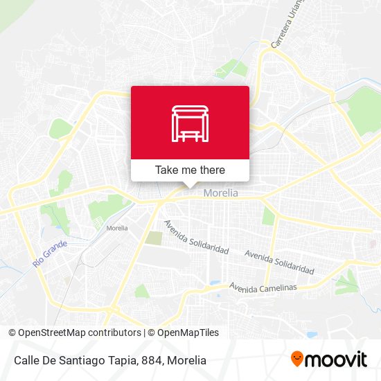 Mapa de Calle De Santiago Tapia, 884