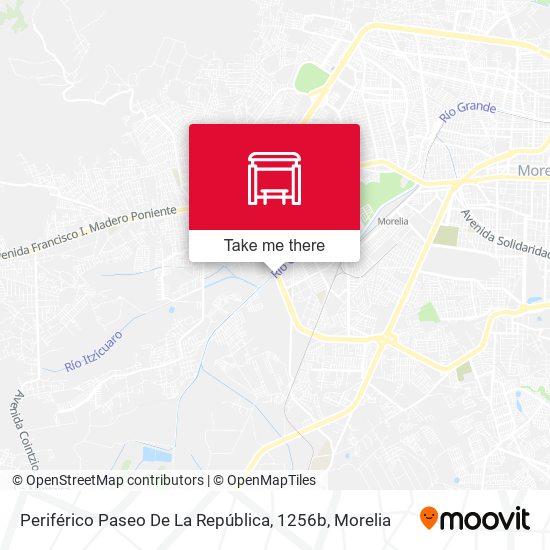 Periférico Paseo De La República, 1256b map