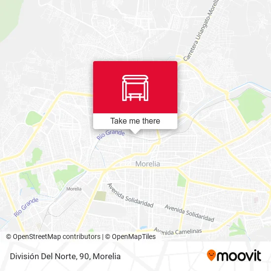 División Del Norte, 90 map