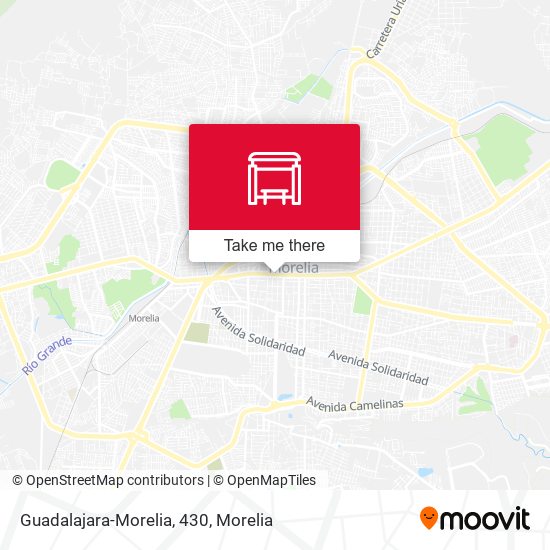 Mapa de Guadalajara-Morelia, 430