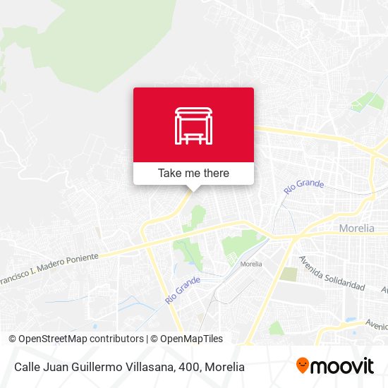 Calle Juan Guillermo Villasana, 400 map