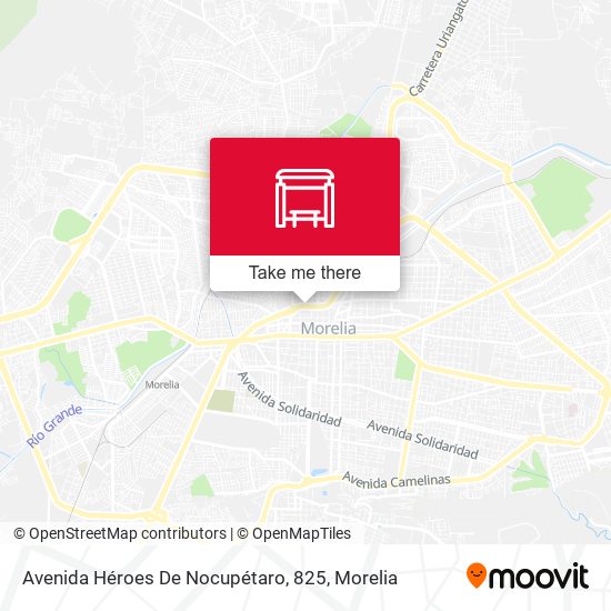 Avenida Héroes De Nocupétaro, 825 map