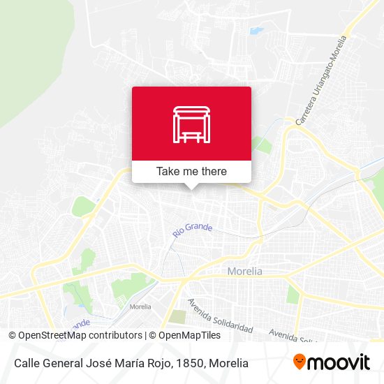Calle General José María Rojo, 1850 map