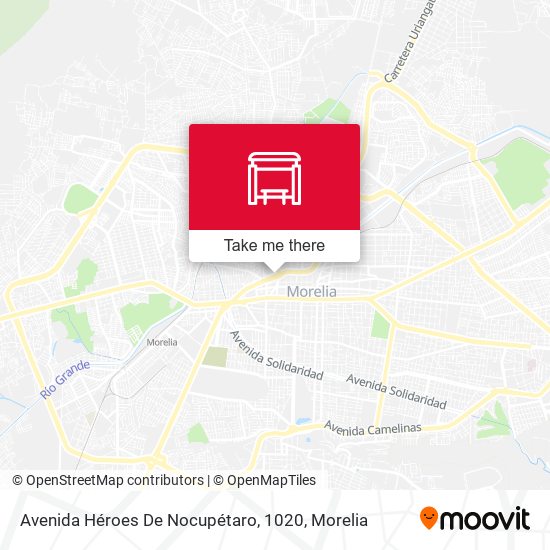 Avenida Héroes De Nocupétaro, 1020 map