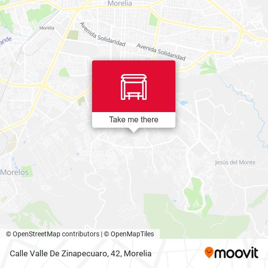 Calle Valle De Zinapecuaro, 42 map