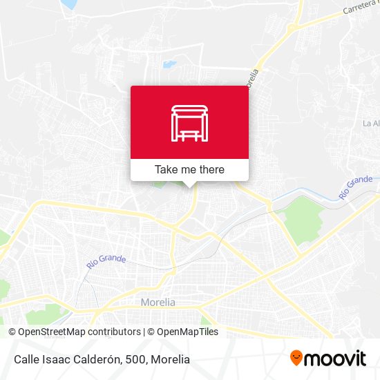 Mapa de Calle Isaac Calderón, 500