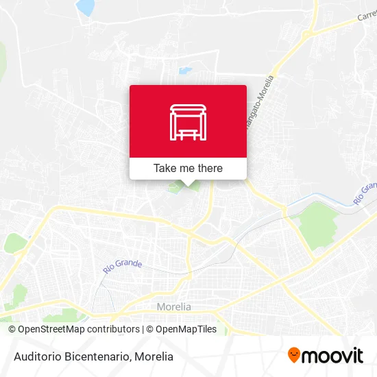 Auditorio Bicentenario map