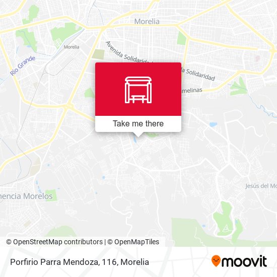 Porfirio Parra Mendoza, 116 map