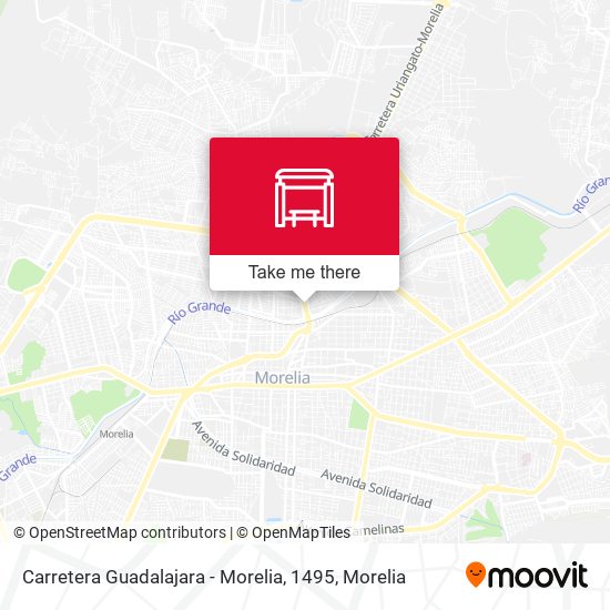 Carretera Guadalajara - Morelia, 1495 map