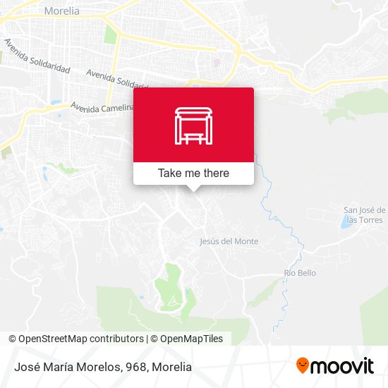 José María Morelos, 968 map