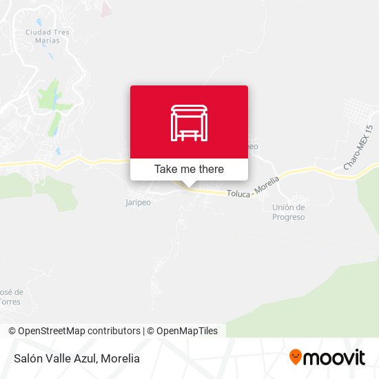 Mapa de Salón Valle Azul
