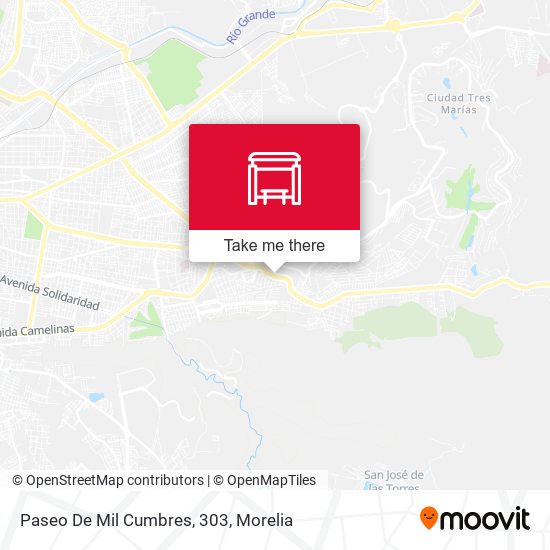 Paseo De Mil Cumbres, 303 map