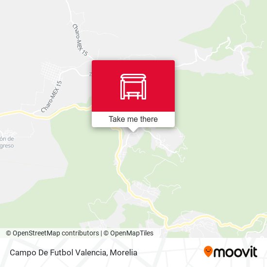Mapa de Campo De Futbol Valencia