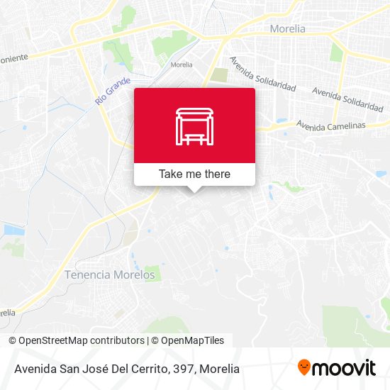 Mapa de Avenida San José Del Cerrito, 397