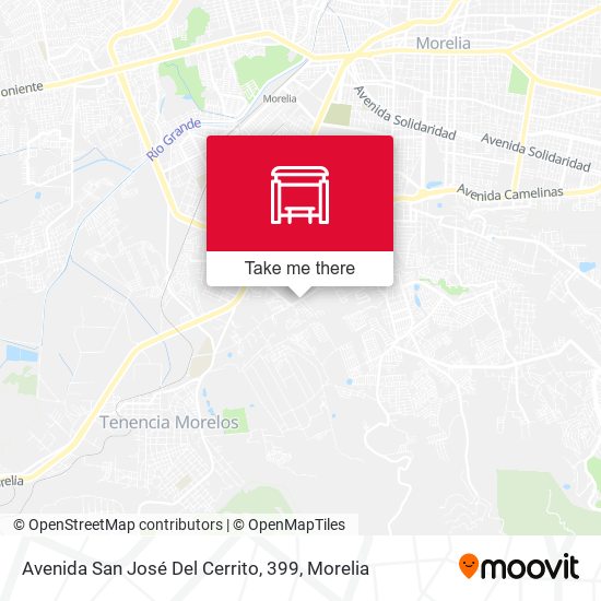 Avenida San José Del Cerrito, 399 map