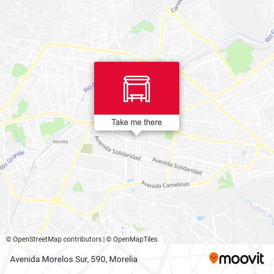 Avenida Morelos Sur, 590 map