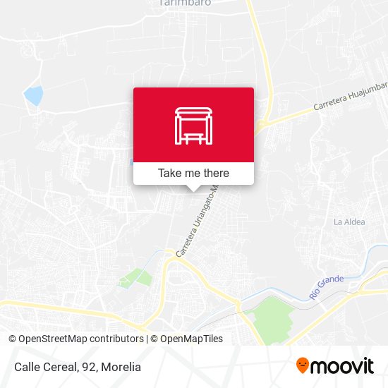 Mapa de Calle Cereal, 92