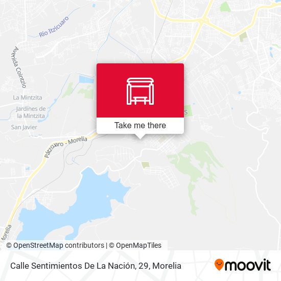 Mapa de Calle Sentimientos De La Nación, 29
