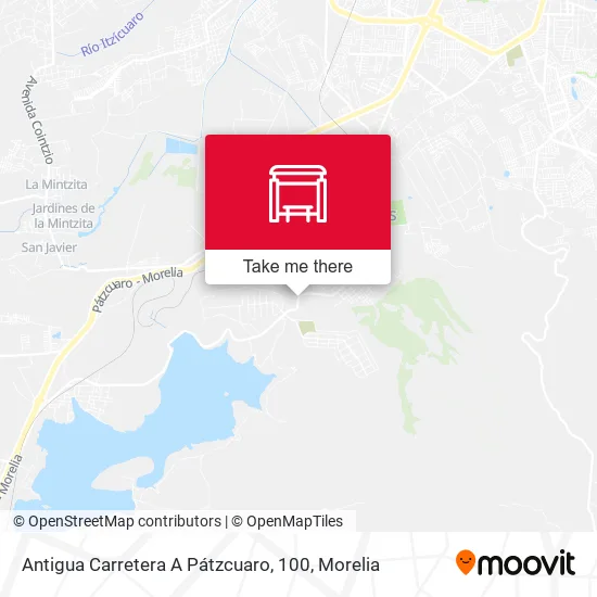 Antigua Carretera A Pátzcuaro, 100 map