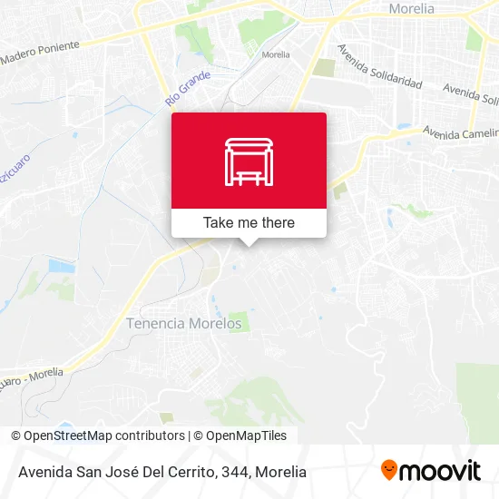 Avenida San José Del Cerrito, 344 map