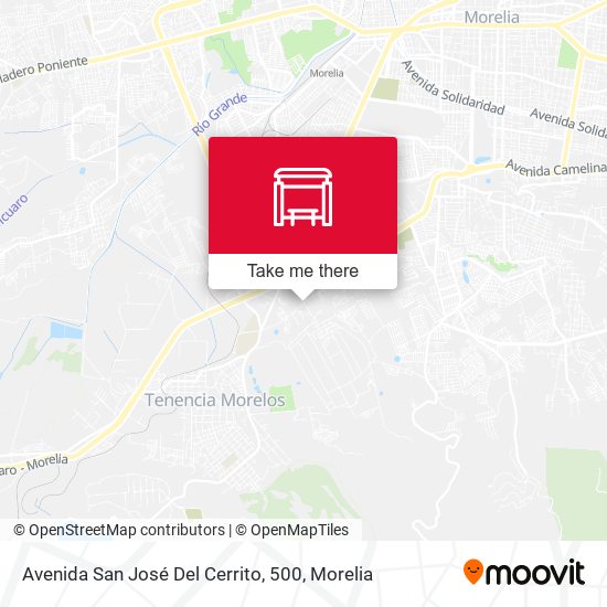 Avenida San José Del Cerrito, 500 map