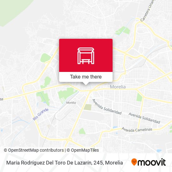 Mapa de María Rodríguez Del Toro De Lazarín, 245