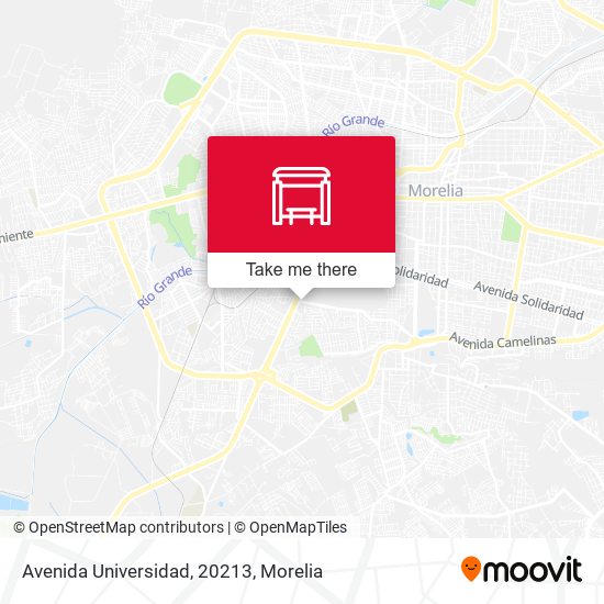 Mapa de Avenida Universidad, 20213