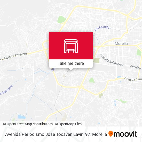 Mapa de Avenida Periodismo José Tocaven Lavín, 97