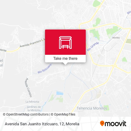 Avenida San Juanito Itzícuaro, 12 map