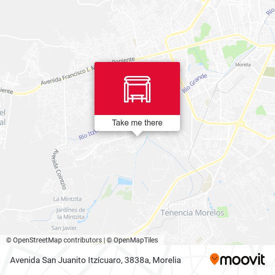 Avenida San Juanito Itzícuaro, 3838a map