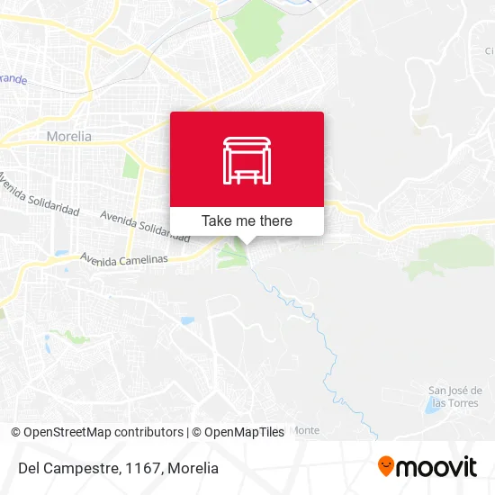 Del Campestre, 1167 map