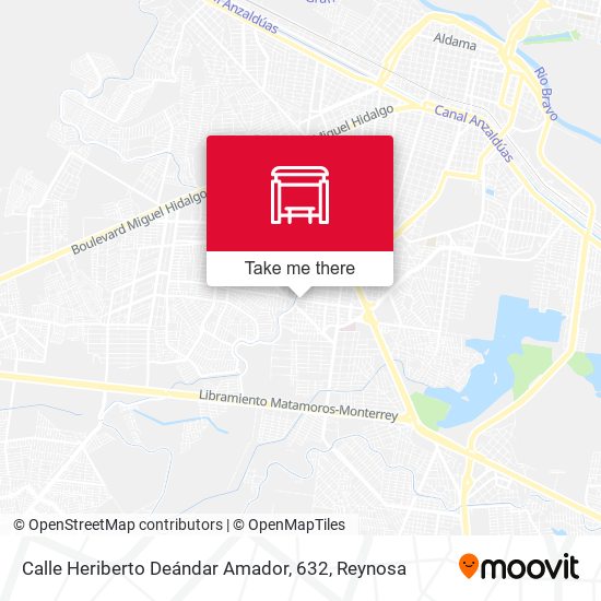 Mapa de Calle Heriberto Deándar Amador, 632