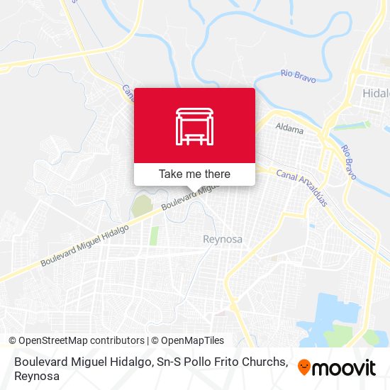 Boulevard Miguel Hidalgo, Sn-S Pollo Frito Churchs map