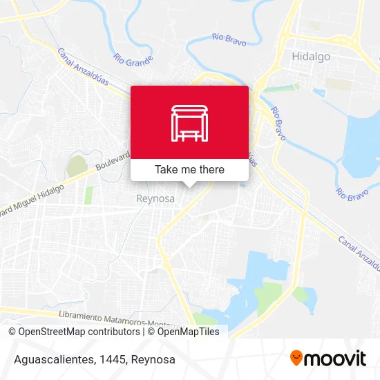 Aguascalientes, 1445 map