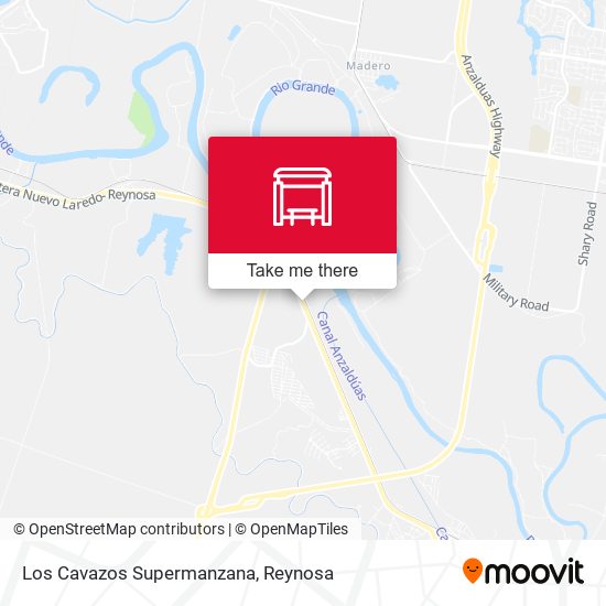 Los Cavazos Supermanzana map