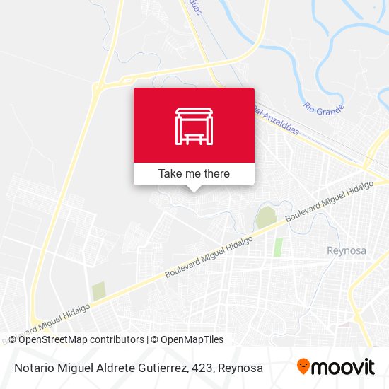 Notario Miguel Aldrete Gutierrez, 423 map