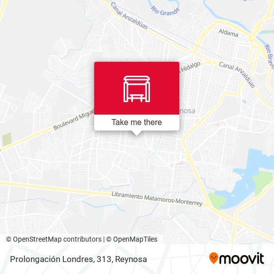 Prolongación Londres, 313 map