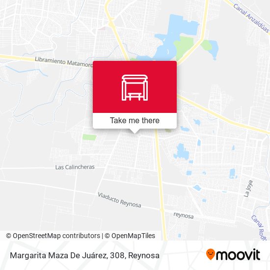 Mapa de Margarita Maza De Juárez, 308