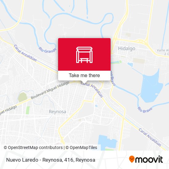 Mapa de Nuevo Laredo - Reynosa, 416