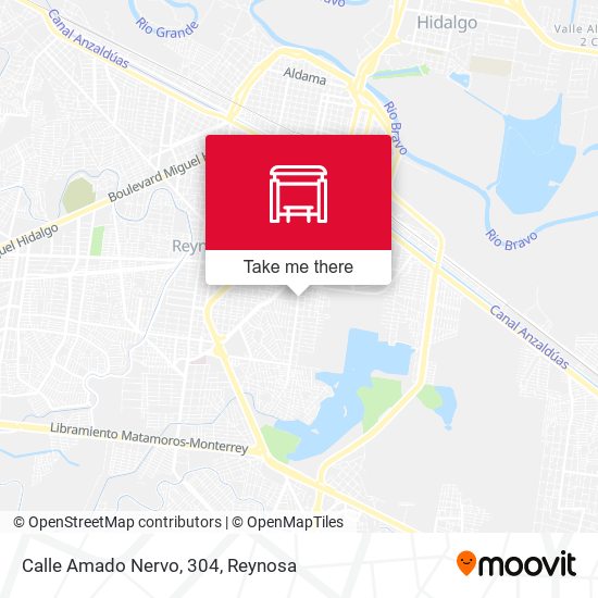 Mapa de Calle Amado Nervo, 304