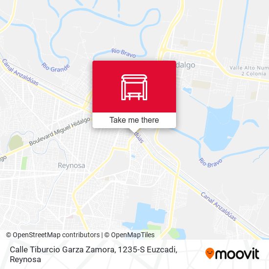 Calle Tiburcio Garza Zamora, 1235-S Euzcadi map