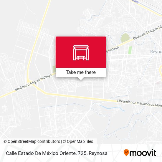 Mapa de Calle Estado De México Oriente, 725