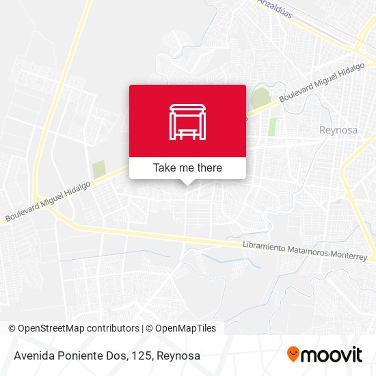 Mapa de Avenida Poniente Dos, 125