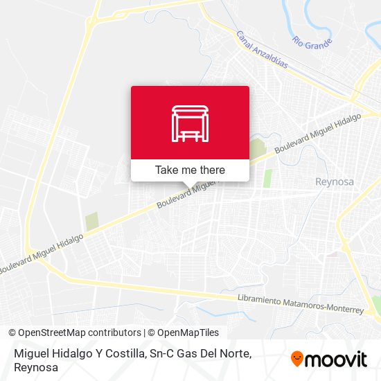 Miguel Hidalgo Y Costilla, Sn-C Gas Del Norte map