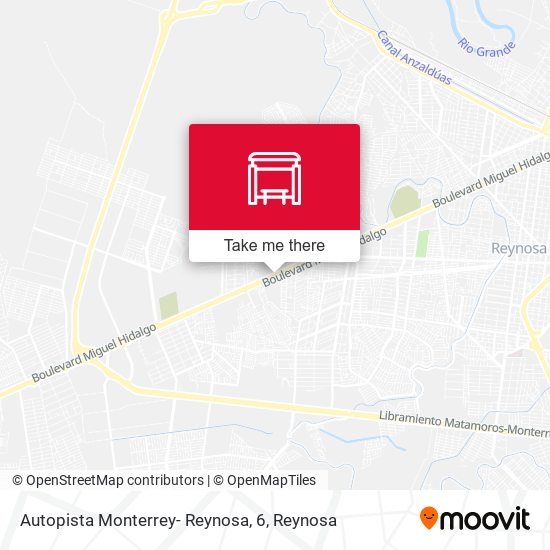 Autopista Monterrey- Reynosa, 6 map