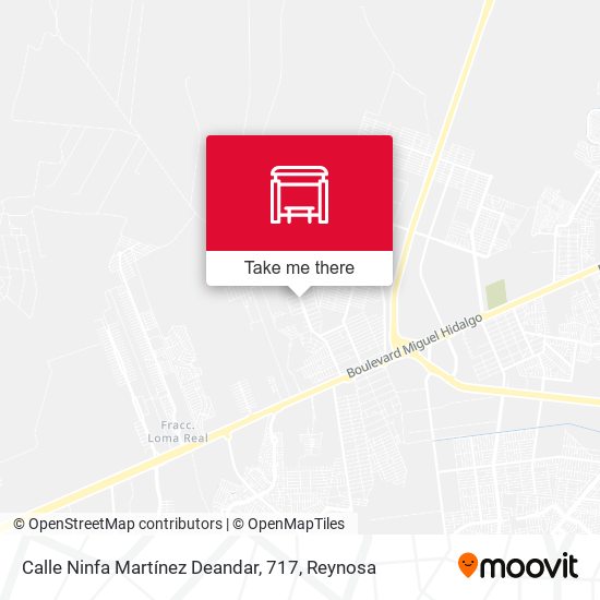 Calle Ninfa Martínez Deandar, 717 map